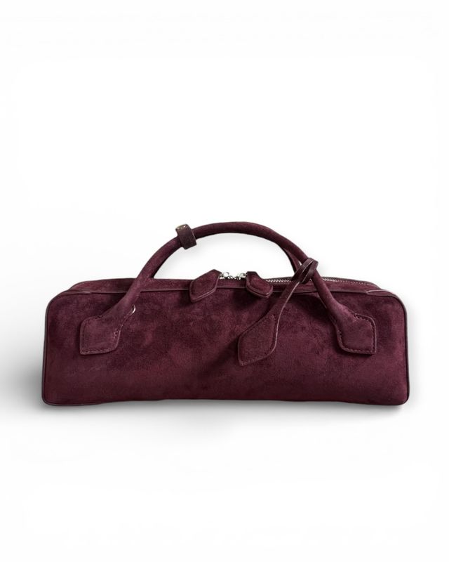 LA LONGUE – Bordeaux Suede Leather (Short Handles)
