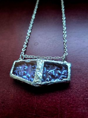 Stained Glass Necklace (Purple)