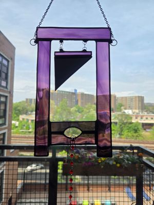 Guillotine Suncatcher (Violet)