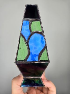 Stained Glass Lava Lamp Night Light