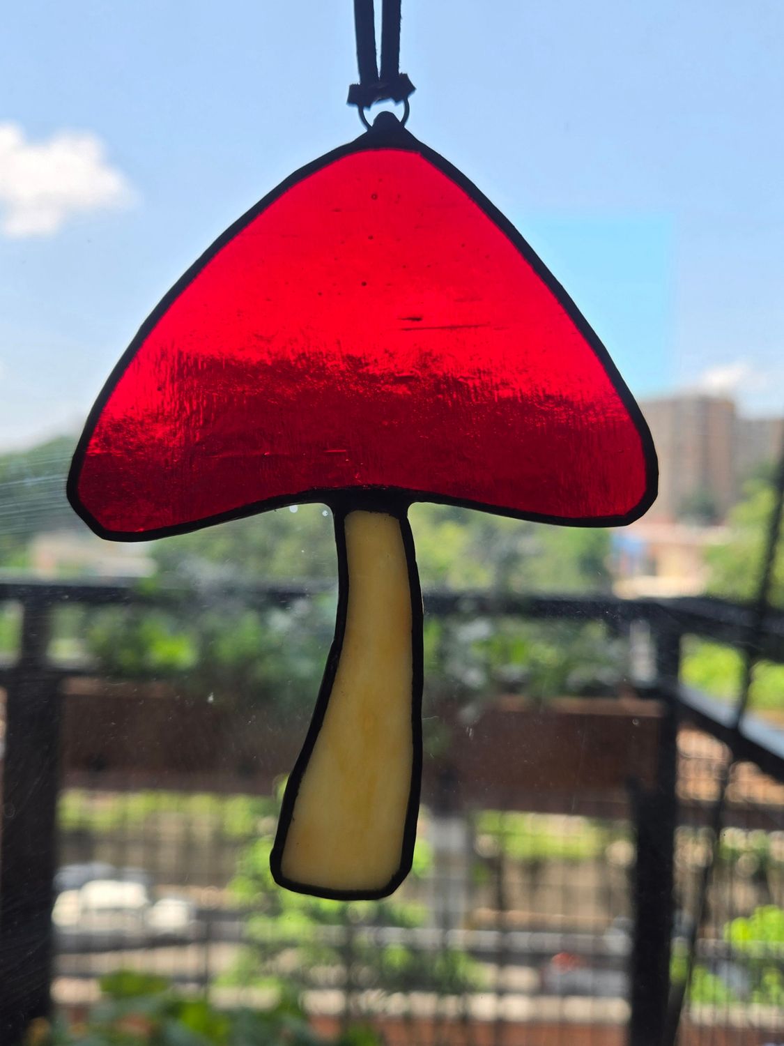 Mushroom Suncatcher (Red)