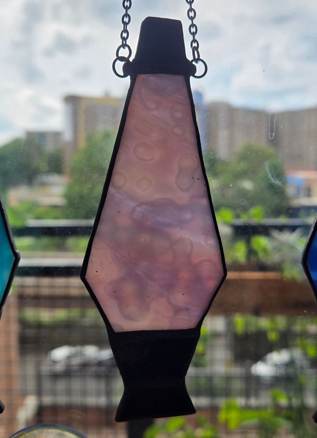 Mini Lava Lamp Suncatcher (Pink)