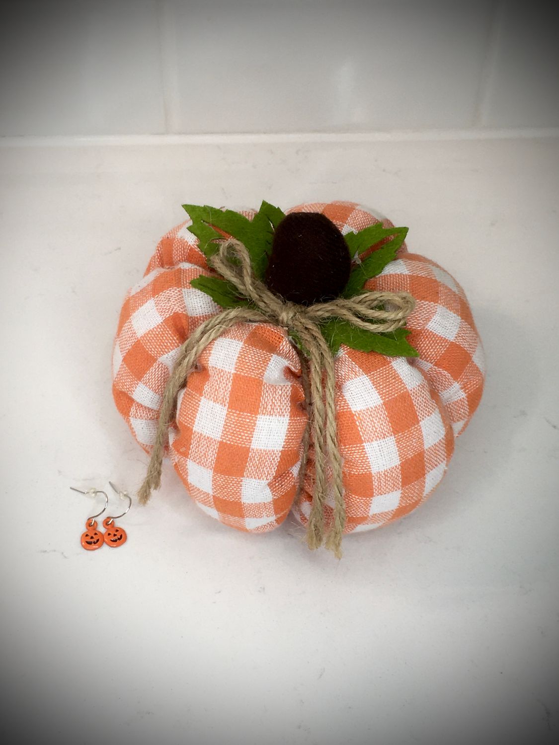 Pumpkin Dangle Earrings