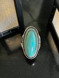 Turquoise Oval Chic Ring