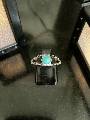 Turquoise Single Stone Lovely Band Chic Ring