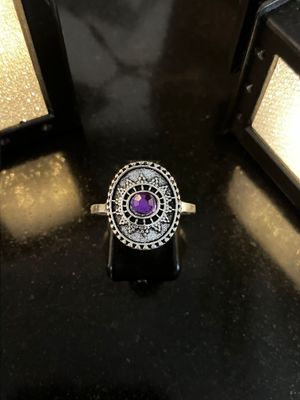 Purple Boho Chic Vintage Ring