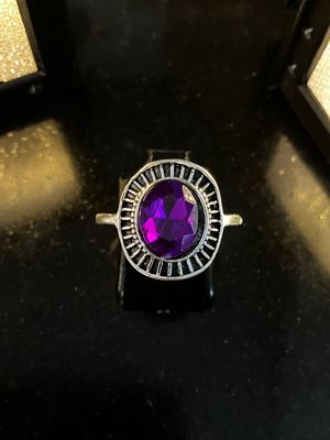 Purple Solo Boho Chic Vintage Ring