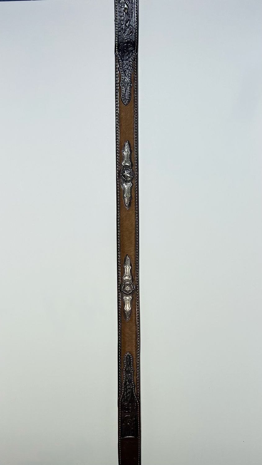 Brown Cowhide Holster Belt
