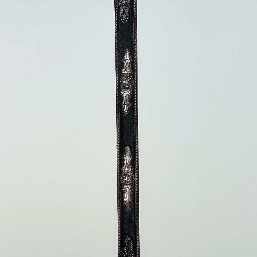 Black Cowhide Holster Belt