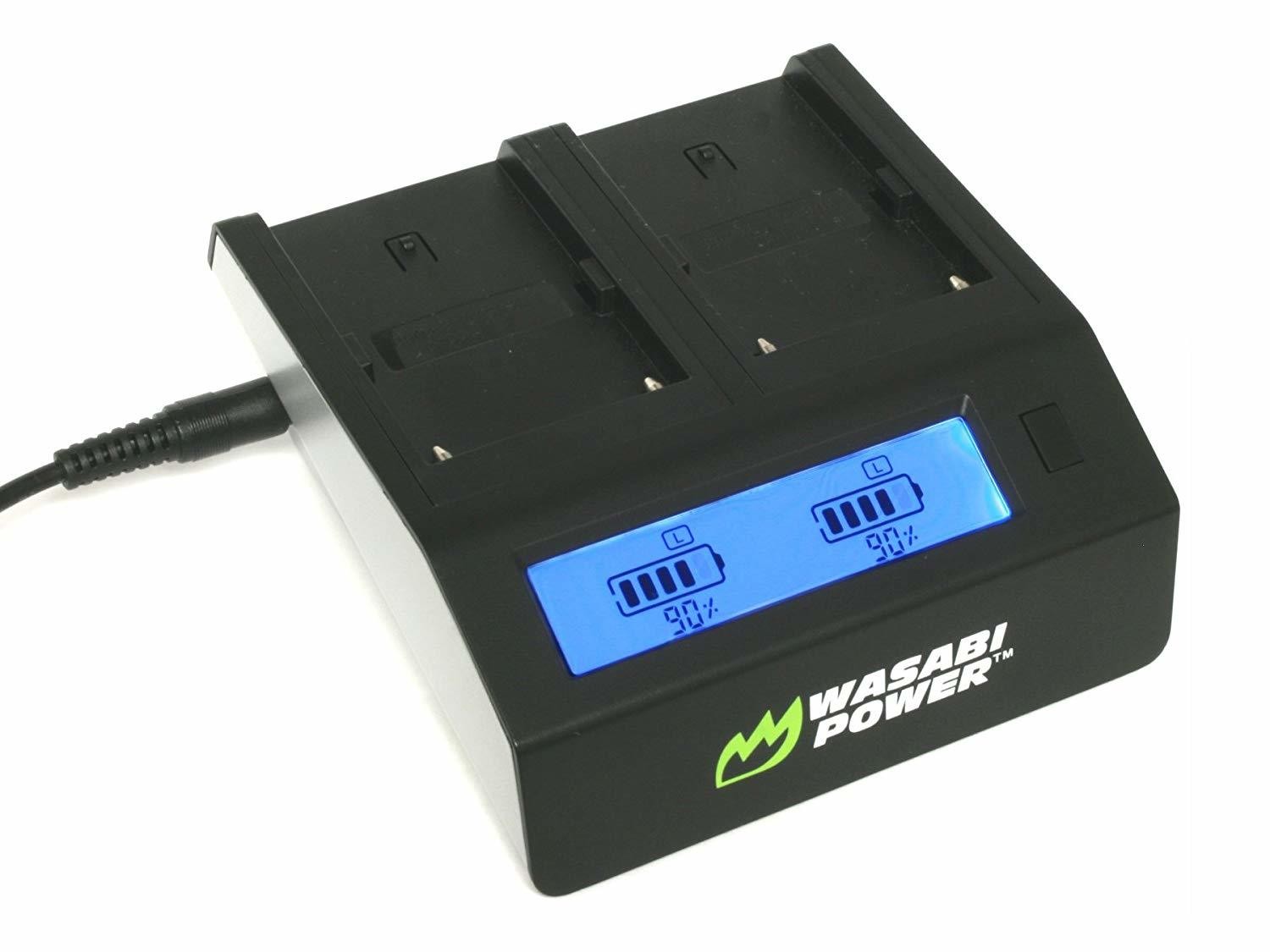 Wasabi Power Dual Cargador de batería lcd para Sony bc-u1 y Sony BP-U30, BP-U60, BP-U90