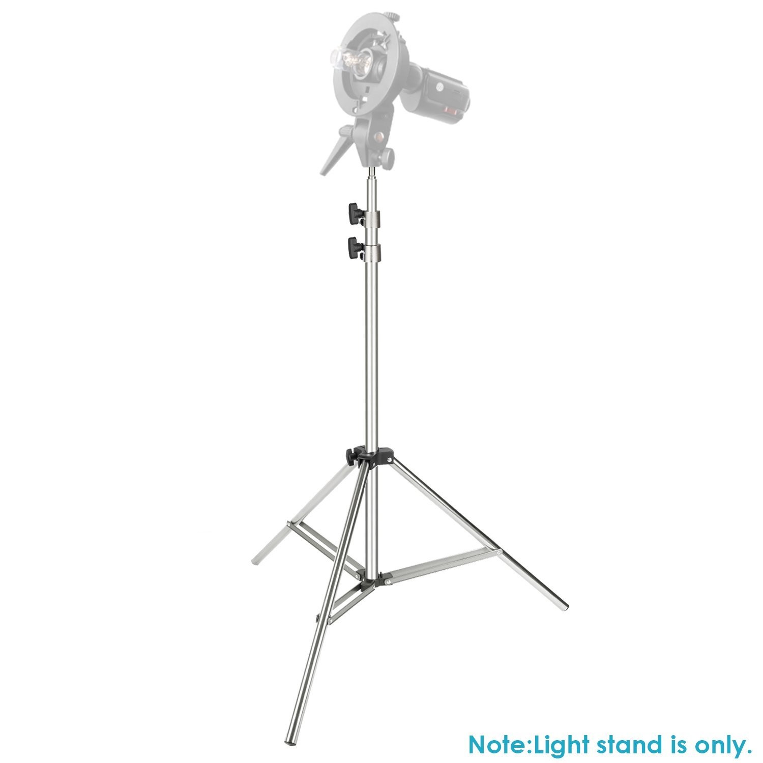 Neewer soporte cromado de luz ( 200 cm ), plegable, resistente. Soporte para Studio Softbox, paraguas, luz estroboscópica, reflector y otros equipos de fotografía