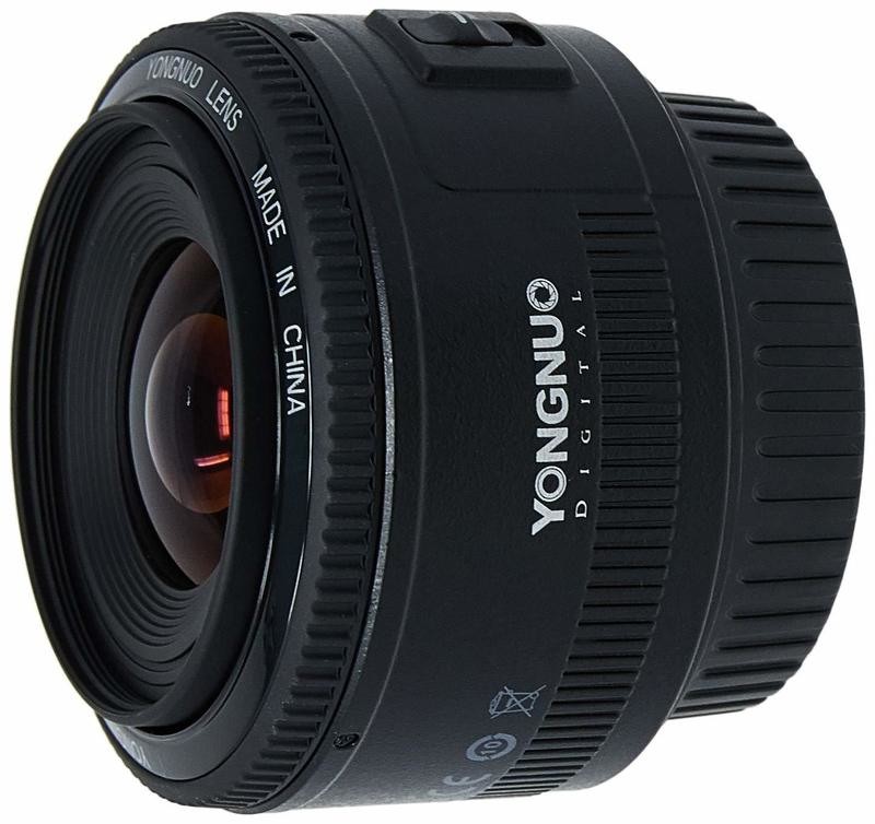 YONGNUO Lente de cámara YN35mm F2 lente 1:2 AF / MF ángulo fijo /lente principal de enfoque automático para Canon EF cámara de montaje EOS. Nuevo