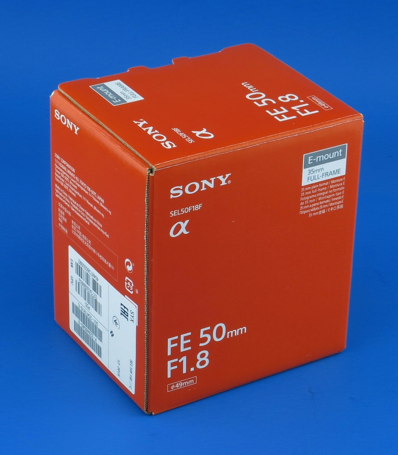 Sony FE 50mm F1.8 E-mount. Nuevo