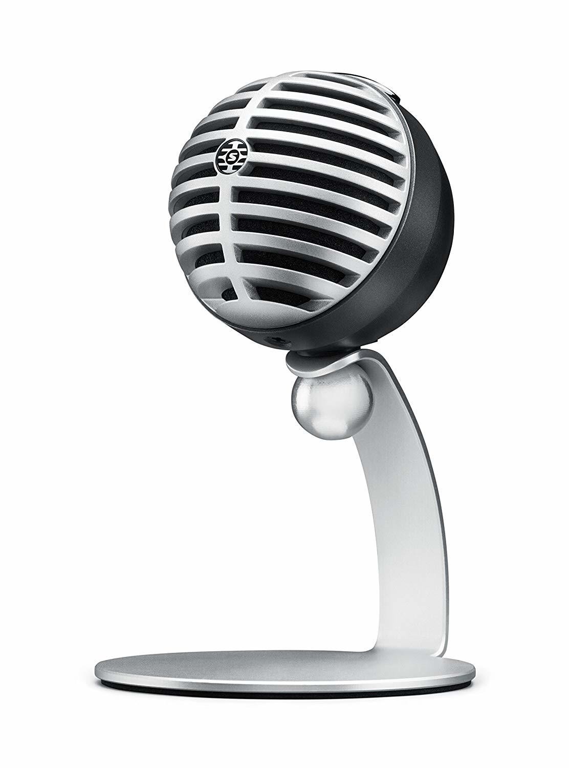 Shure MV5 Digital Condenser Microphone (Gray) + USB &amp; Lightning Cable