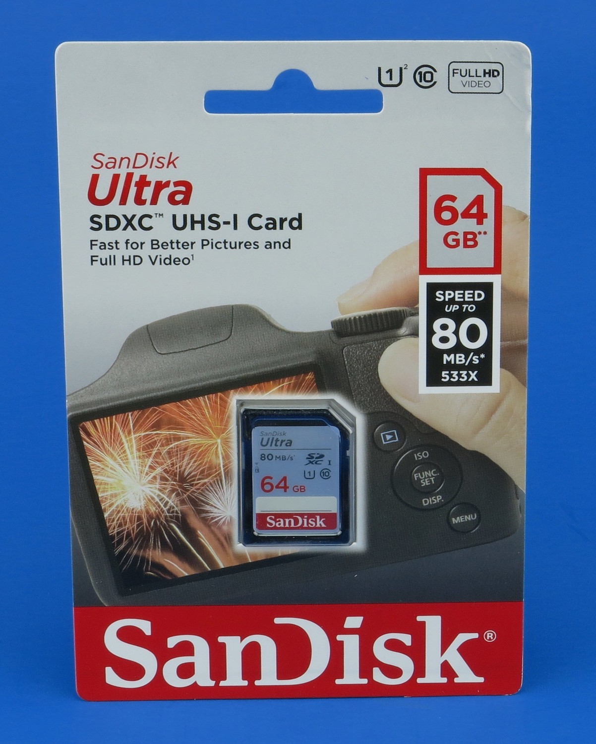 Memoria SanDisk ULTRA 64GB Class 10 SDHC Memory Card Up To 80MB/S