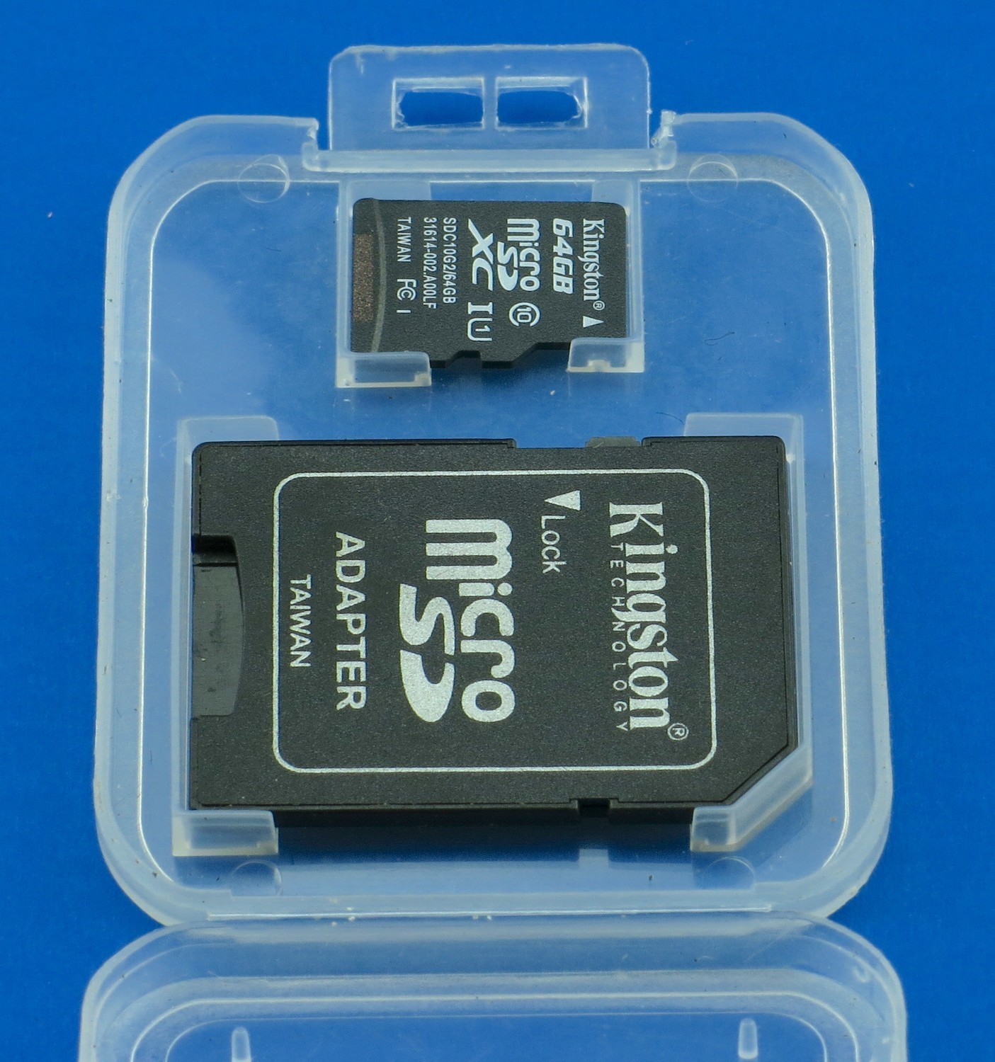 Kingston microSD + adapter 64gb class 10