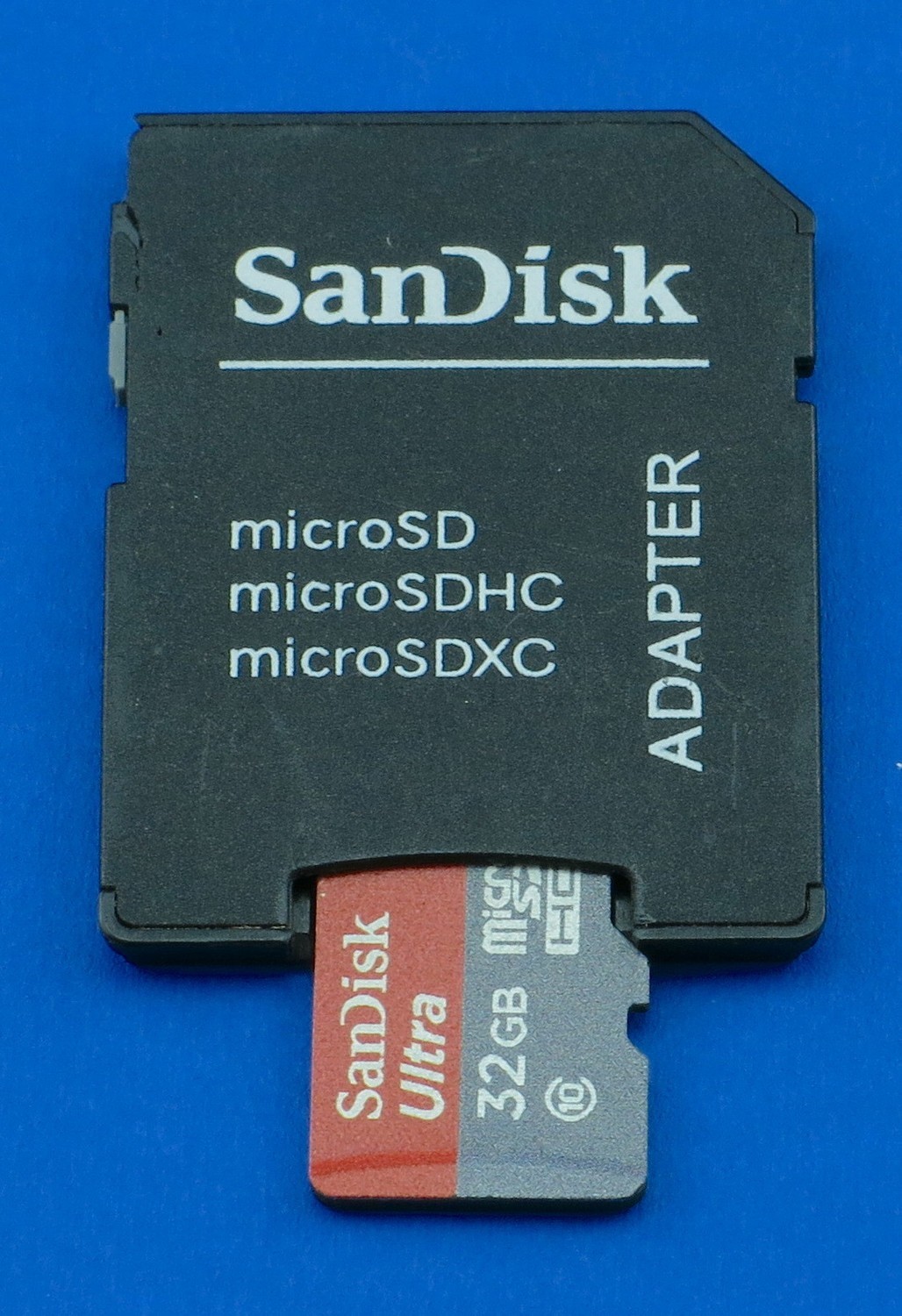 SanDisk Ultra microSD + adapter 32gb, class 10