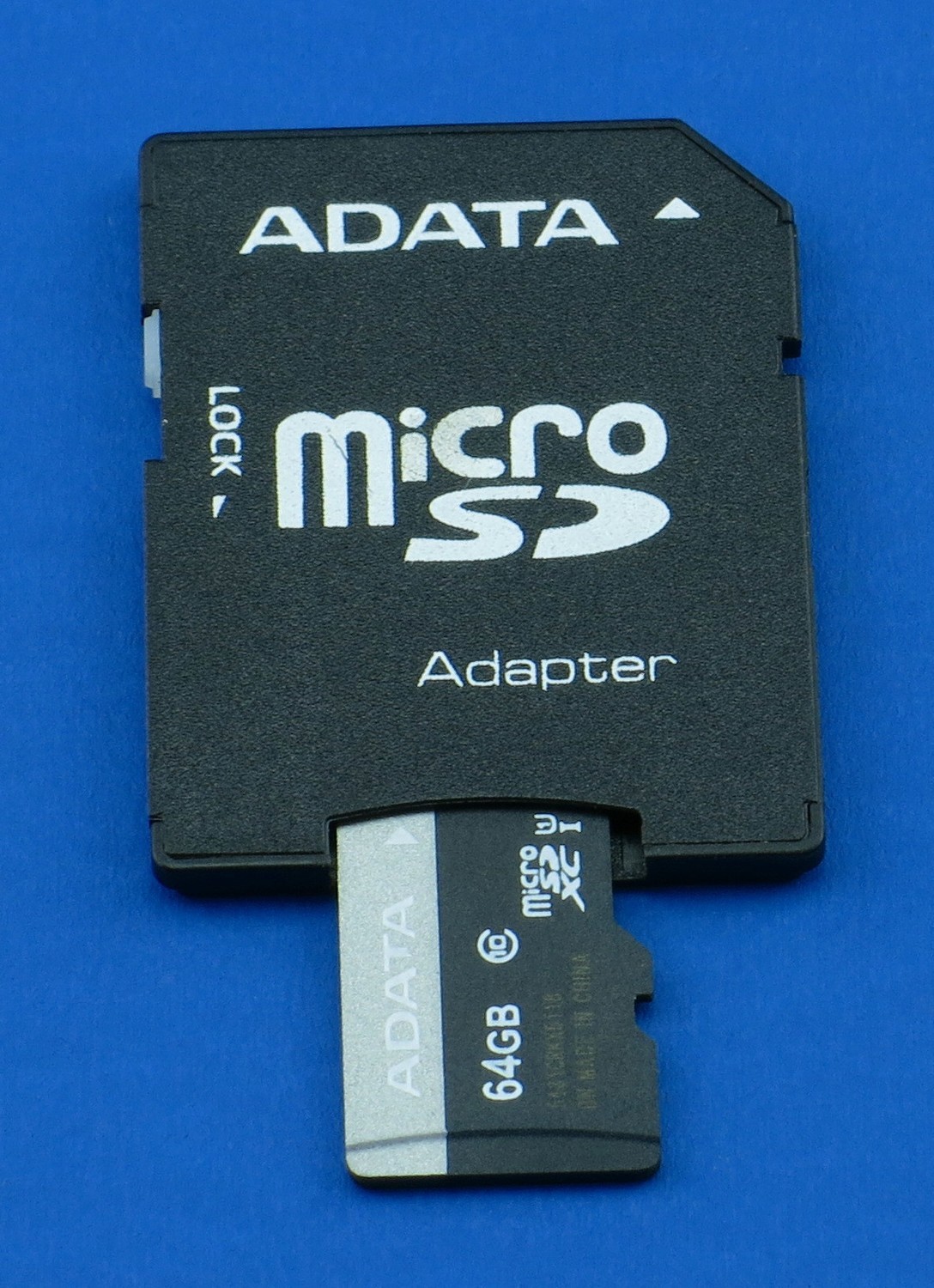 Adata microSD + adapter 64gb, class 10