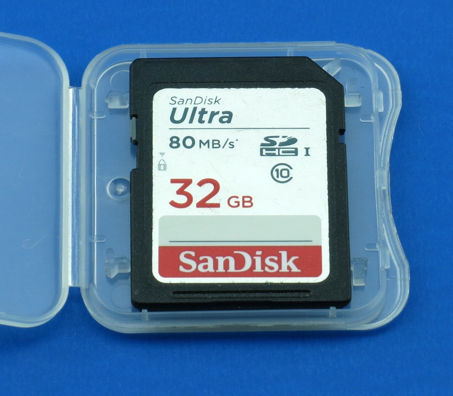 SanDisk Ultra SDcard 32Gb, class 10. Speed 80 mb/s