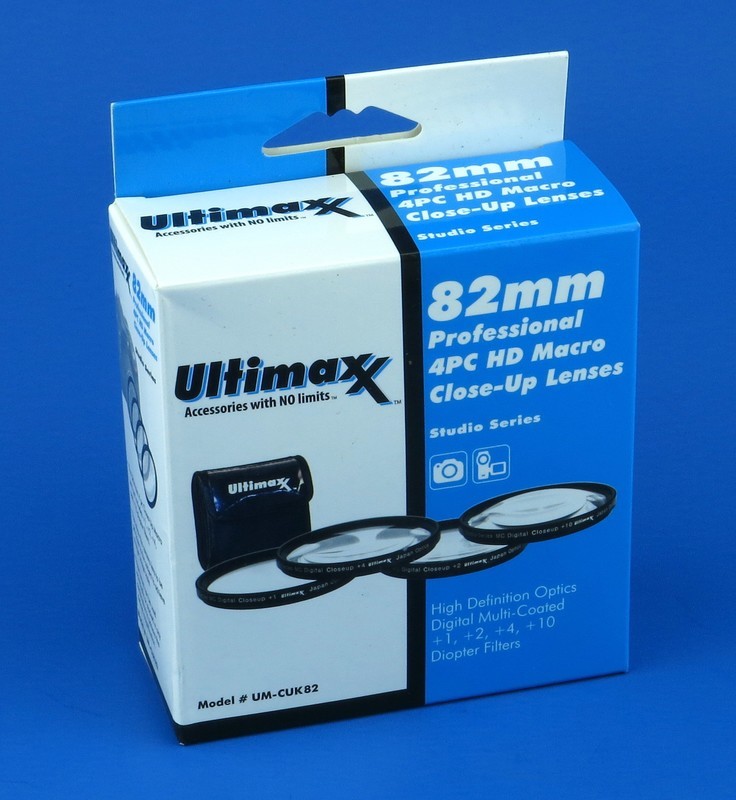 Ultimax 82 mm professional HD macro filter. Set 4 filtros