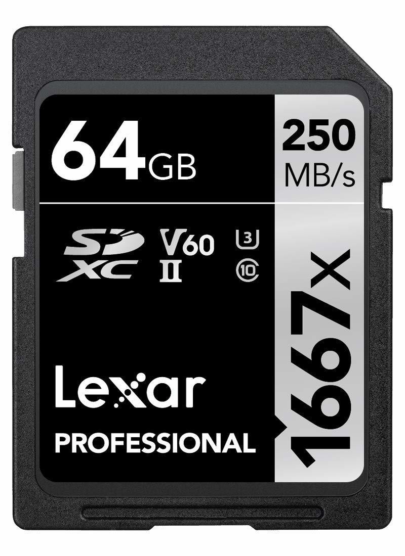 Lexar Professional SDXC 64GB UHS-II/U3 Card