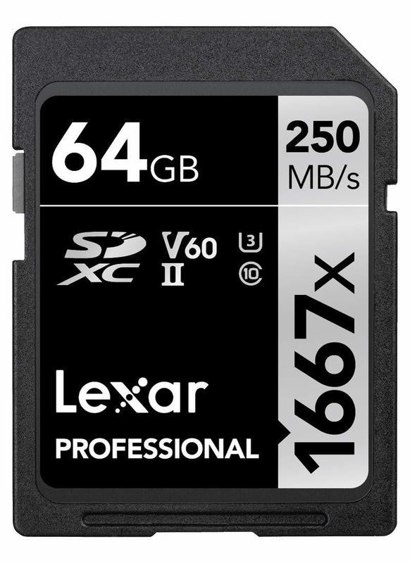 Lexar Professional SDXC 64GB UHS-II/U3 Card