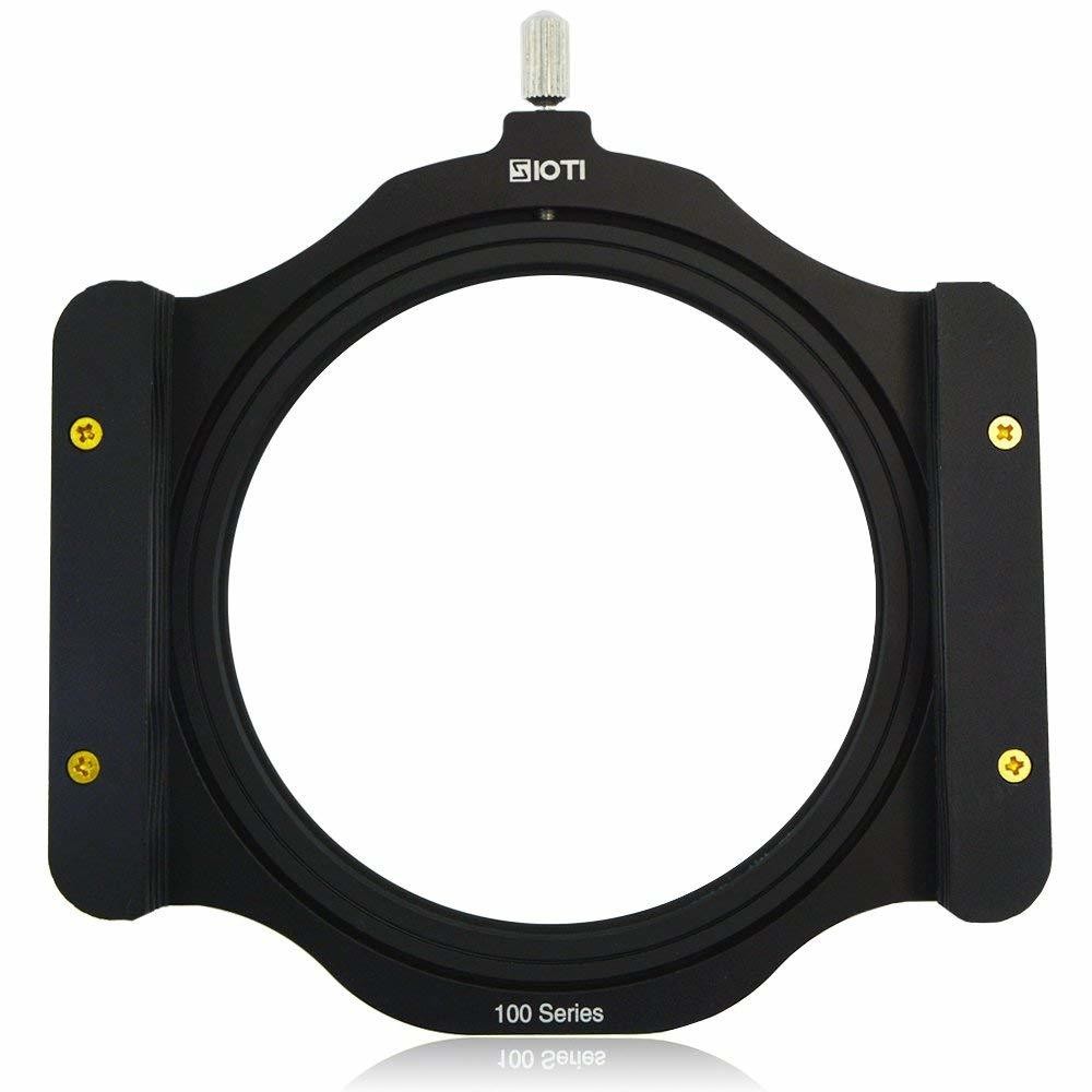 SIOTI 100mm Square Z Series Aluminum Modular Filter Holder + 77mm-82mm Aluminum Adapter Ring for Lee Hitech Singh-Ray Cokin Z PRO 4X4 4x5 4X5.65 Filter