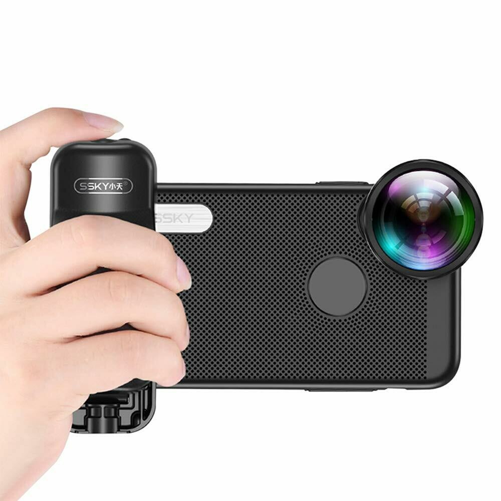 ​Adjustable Zoom Portable BT Selfie Booster Anti-Shake Hand Grip Selfie Video with 1/4 Inch Screw Hole for iPhone Samsung Huawei Xiaomi Filmmaker
