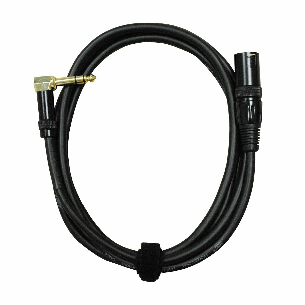 Audio 2000s 1/4&quot; TRS ángulo recto a XLR macho cable de audio (3.6 m)