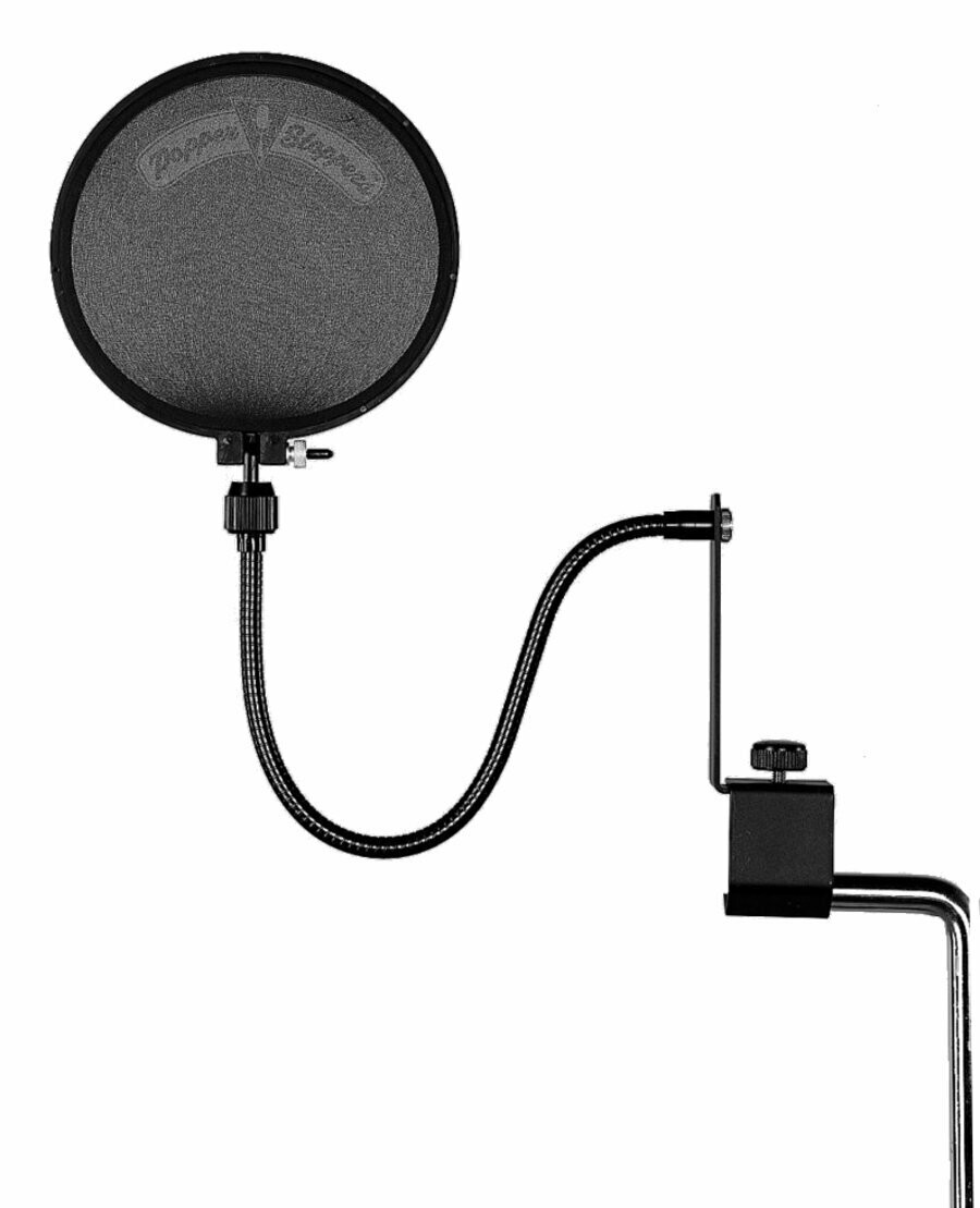 Shure PS-6 Popper Stopper Pop Filter with Metal Gooseneck and Heavy Duty Microphone Stand Clamp