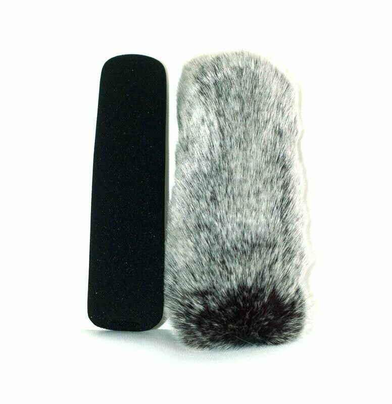 18cm Furry fur MIC Windshield Windscreen Compatible for Rode Ntg-3 ntg-2 ntg-1 Sony ECM-674 ECM-678 ECM 680s Audio-Technica AT897 Sennheiser MKH416/MKE600