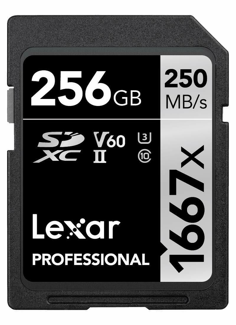 Lexar Professional 1667x 256GB SDXC UHS-II/U3 Card