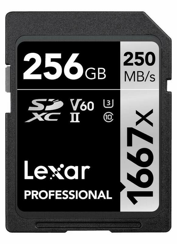 Lexar Professional 1667x 256GB SDXC UHS-II/U3 Card