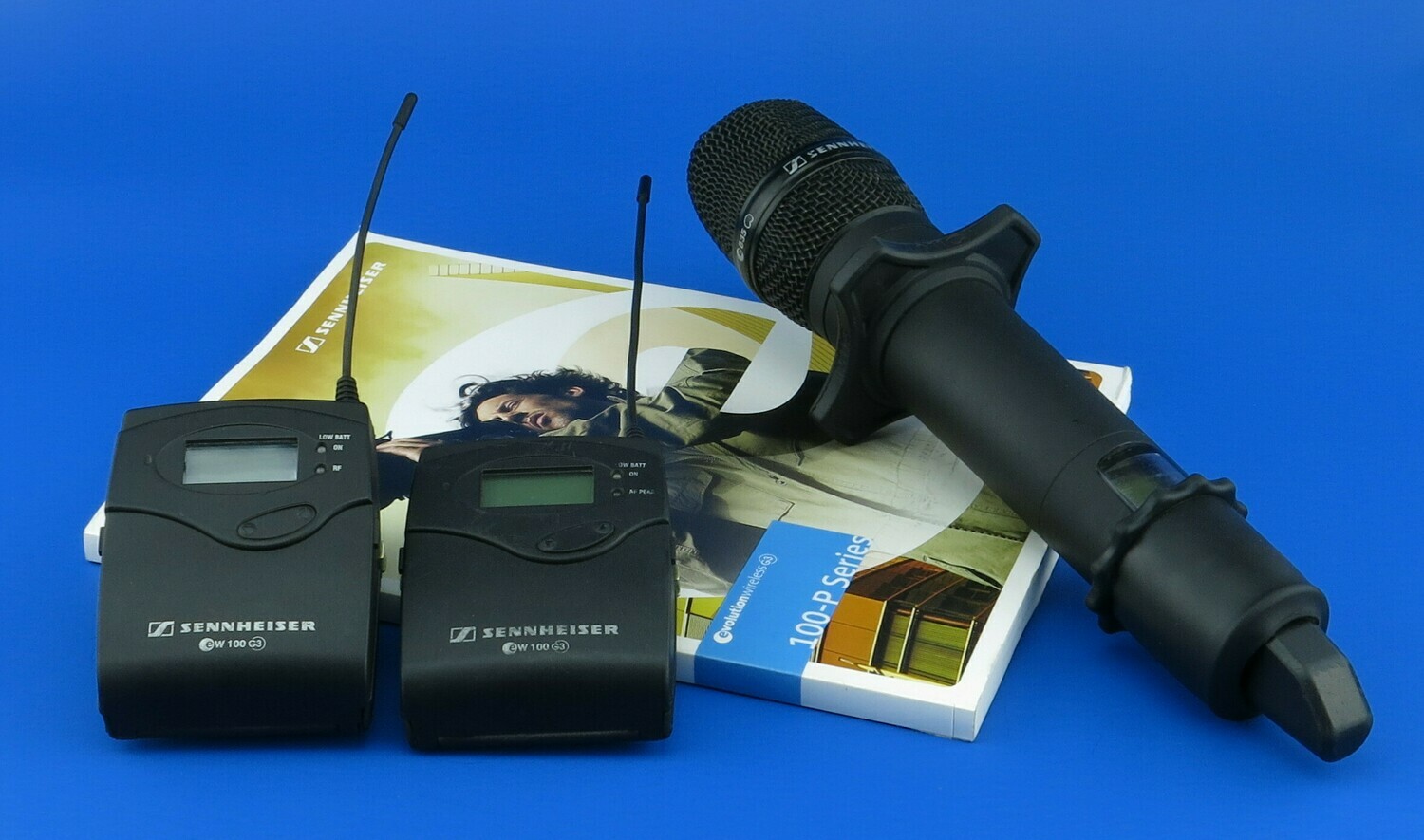 Set Sennheiser ew 100-eng G3: Lavalier + Microfono de mano (Inalambrico) (Usado, en buen estado)
