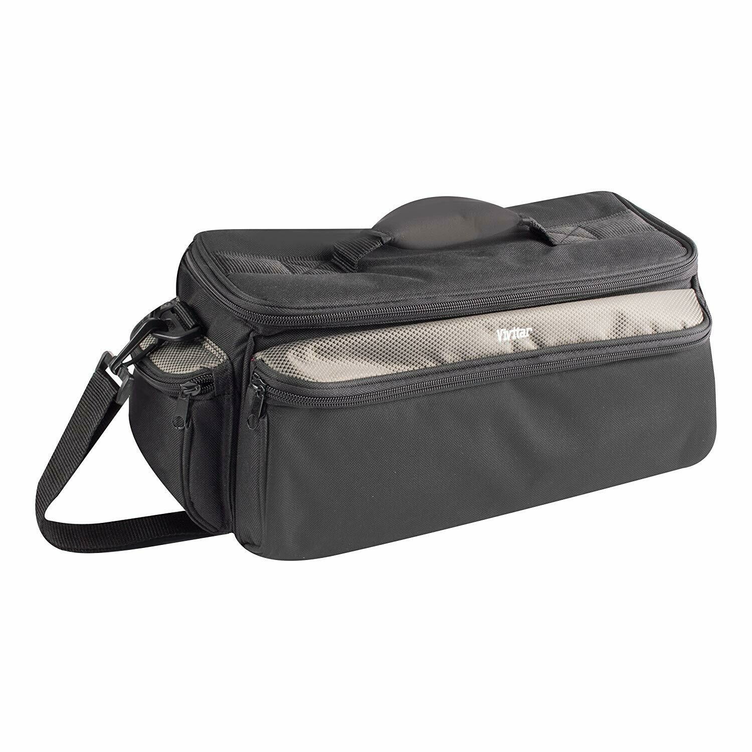 Vivitar viv-rgc-12 Deluxe Pro Videocámara Rugged funda de transporte, X-Large (Negro)