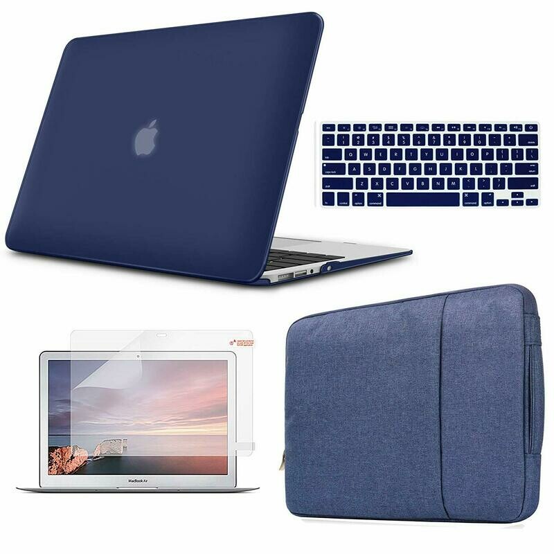 Funda para MacBook Pro de 13 pulgadas (4 en 1, ultrafina, mate, con funda, protector de pantalla y funda para teclado)