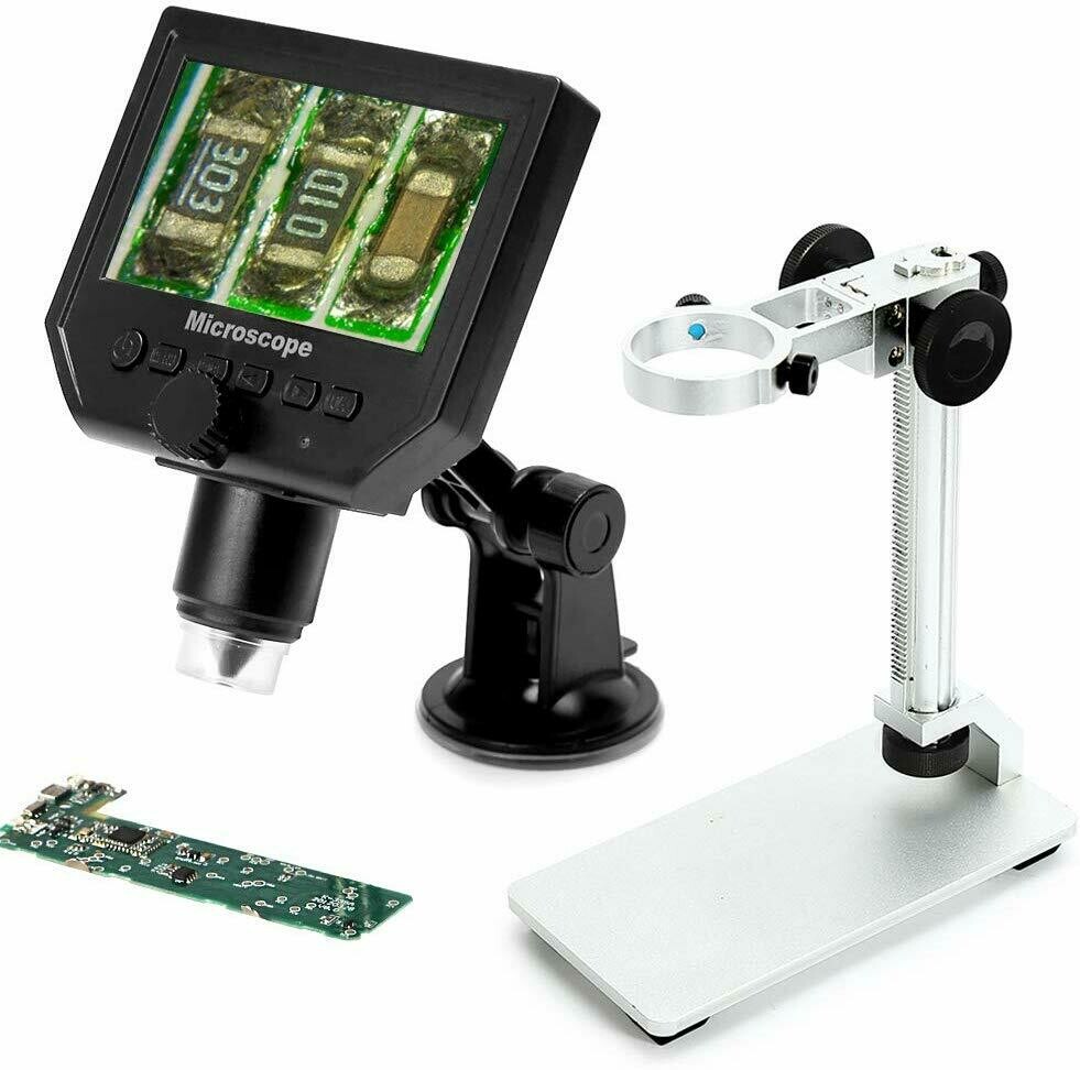 Koolertron - Microscopio digital (LCD, USB, 4,3&quot;)
