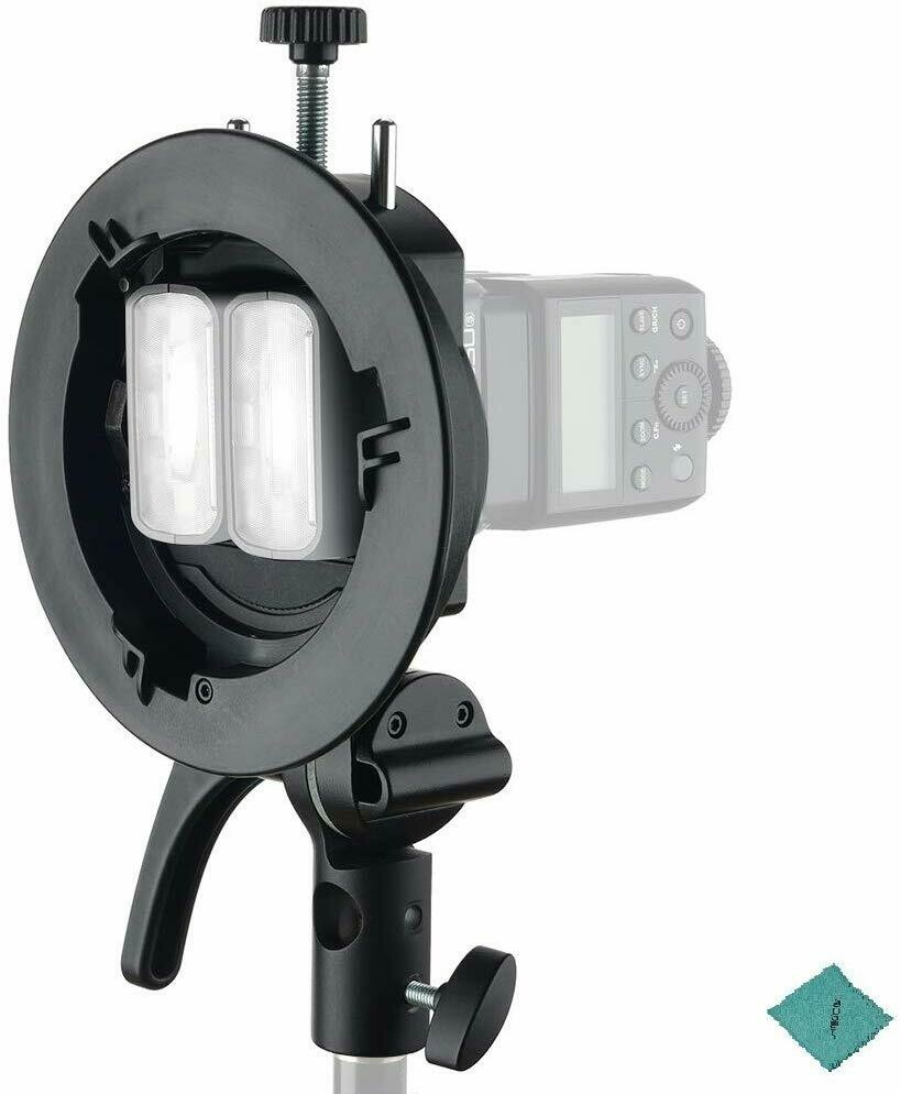 Godox S2 S-Type Bracket Bowens Mount Holder for Godox V1 Serie V860II Series TT350 Series AD400Pro AD200Pro Series Speedlite Flash for Bowens Mount
