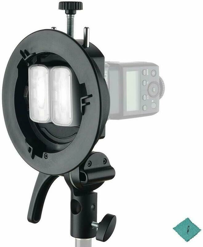 Godox S2 S-Type Bracket Bowens Mount Holder for Godox V1 Serie V860II Series TT350 Series AD400Pro AD200Pro Series Speedlite Flash for Bowens Mount