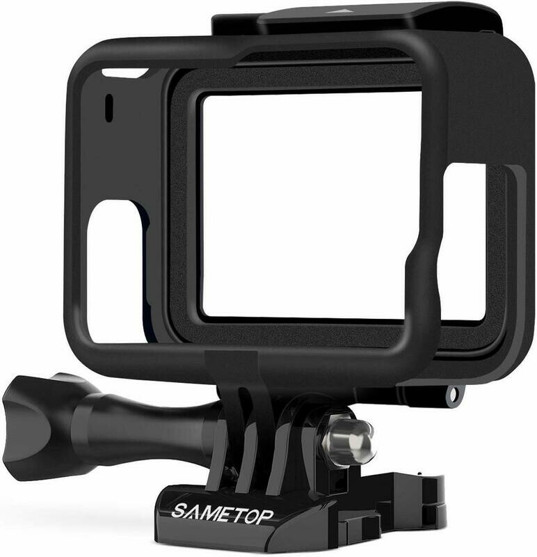 Sametop Frame Mount Housing Case Compatible with GoPro Hero 7 Black, 7 Silver, 7 White, Hero 6 Black, Hero 5 Black, Hero (2018) Cameras