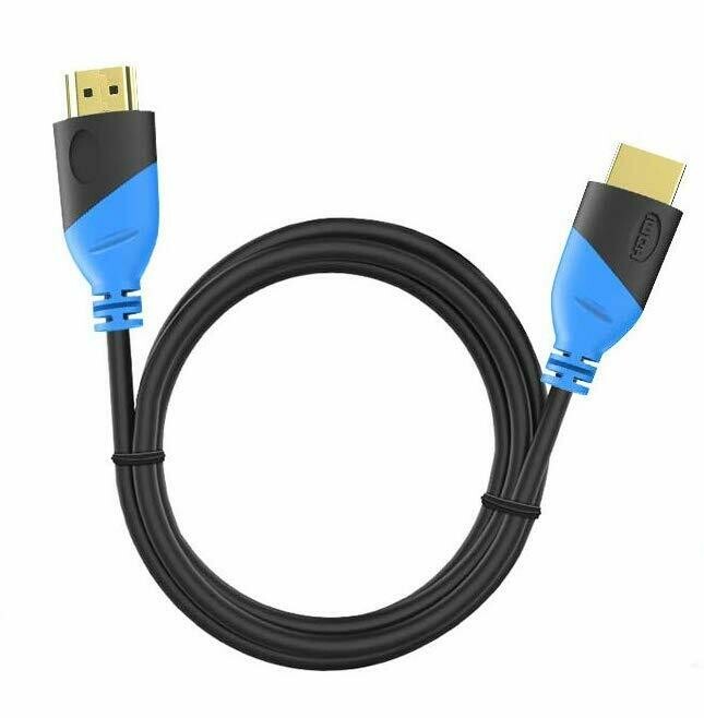 HDMI Cable - 4K High Speed HDMI Color Cord 6ft Gold Plated Connectors &amp; Velcro Cable Ties, 18Gbps &amp; 4K@60Hz Support Apple TV, HDTV, PS4, Computer, Laptop