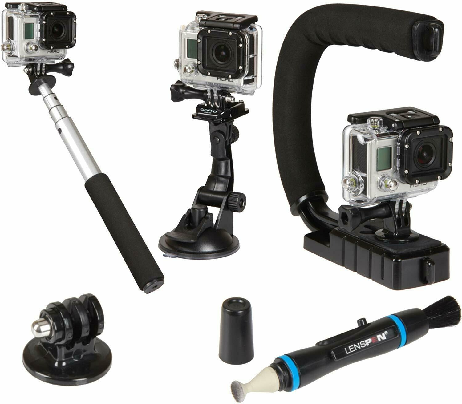 SUNPAK action-5 Cámara de acción Kit de accesorios (Negro)