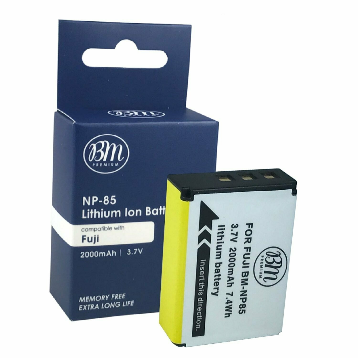 BM Premium NP-85 Battery for Fujifilm FinePix S1, SL240, SL260, SL280, SL300, SL305, SL1000 Digital Camera Battery