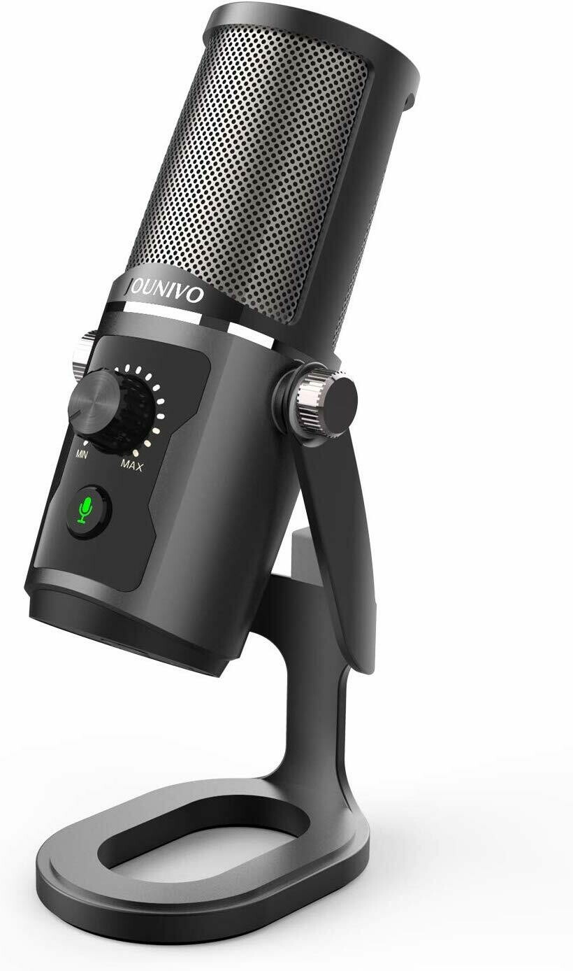 Jounivo, USB Recording Microphone Computer Podcast Condenser Cardioid Mic