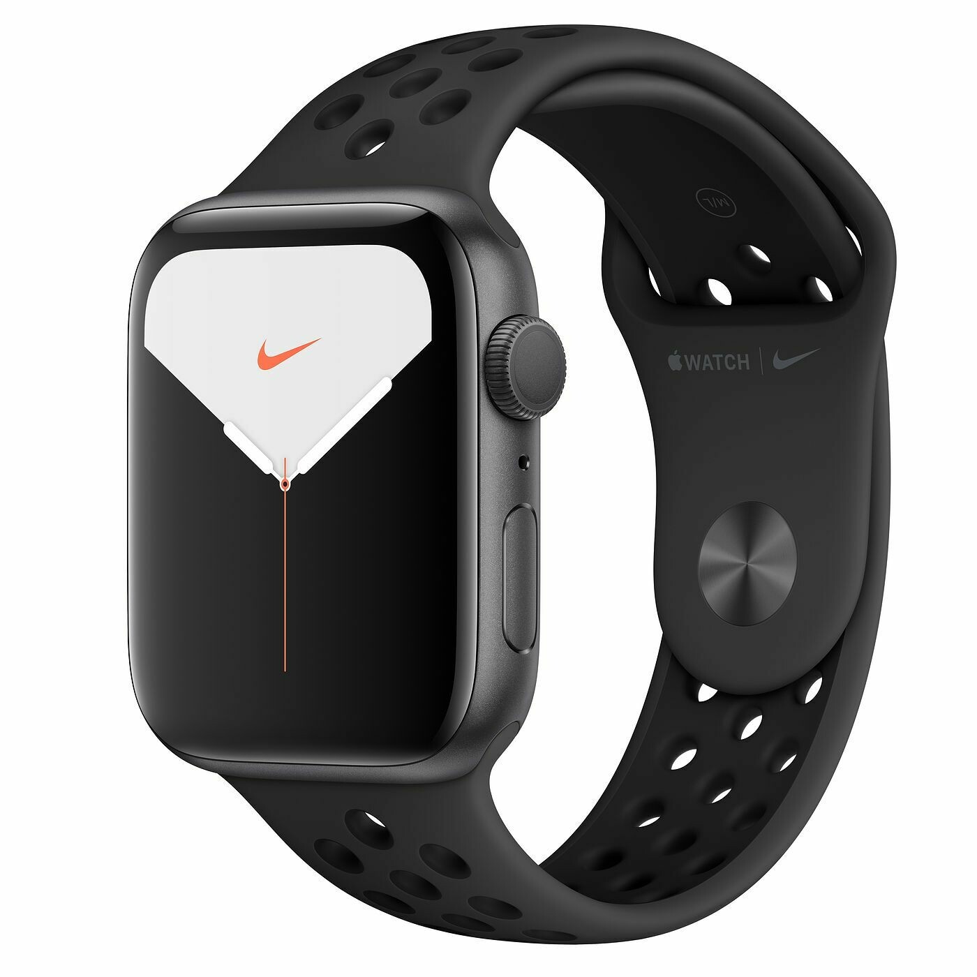 Apple Watch Series 5 Nike 44mm, Space Gray Aluminum Case with Nike Sport Band, Nuevo