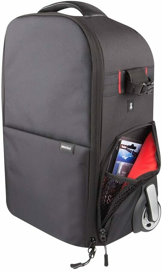 Vivitar Series 1 Trolley DSLR Camera Backpack Case with Wheels