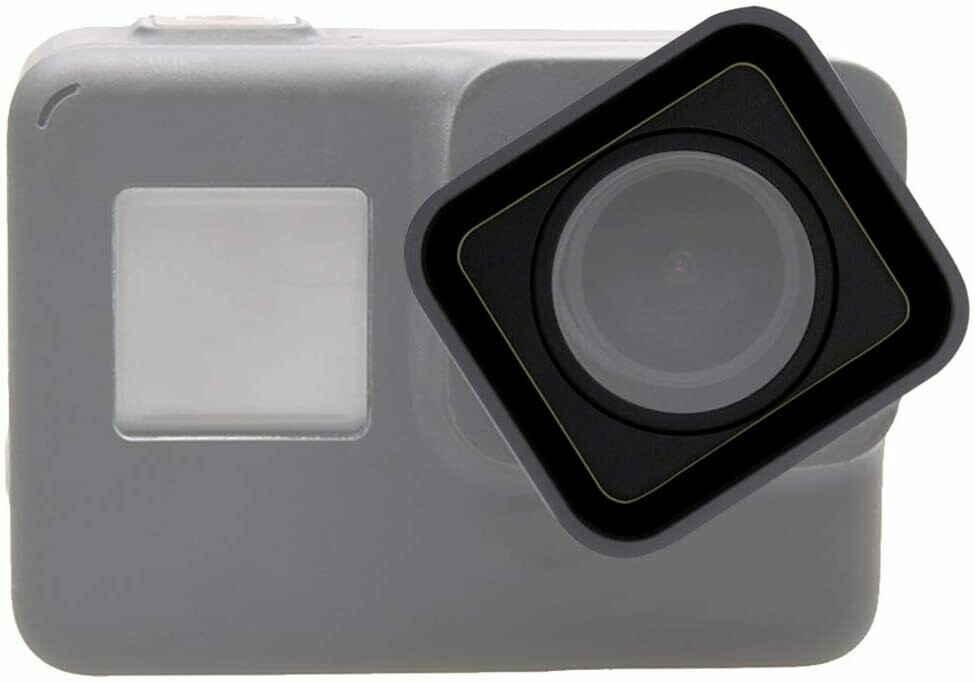 Funda de repuesto para lente de cámara GoPro Hero 7 6 5, color negro