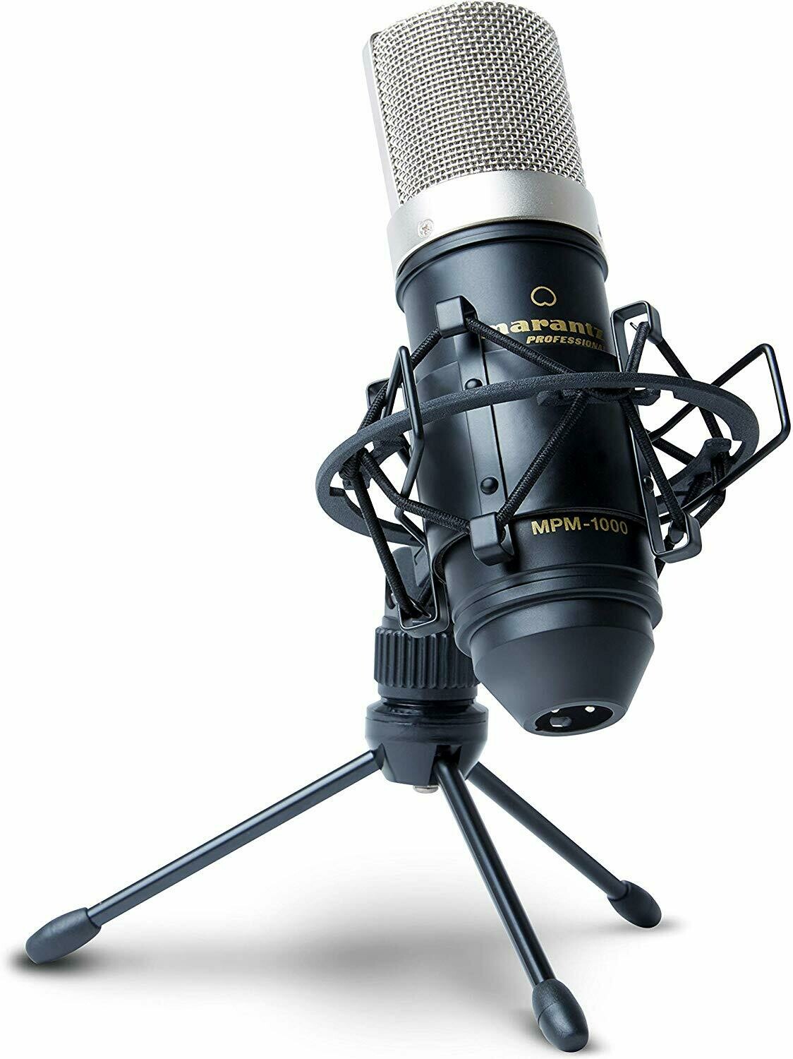 Marantz Pro MPM1000 - Studio Recording Condenser Microphone with Shockmount, Desktop Stand and Cable