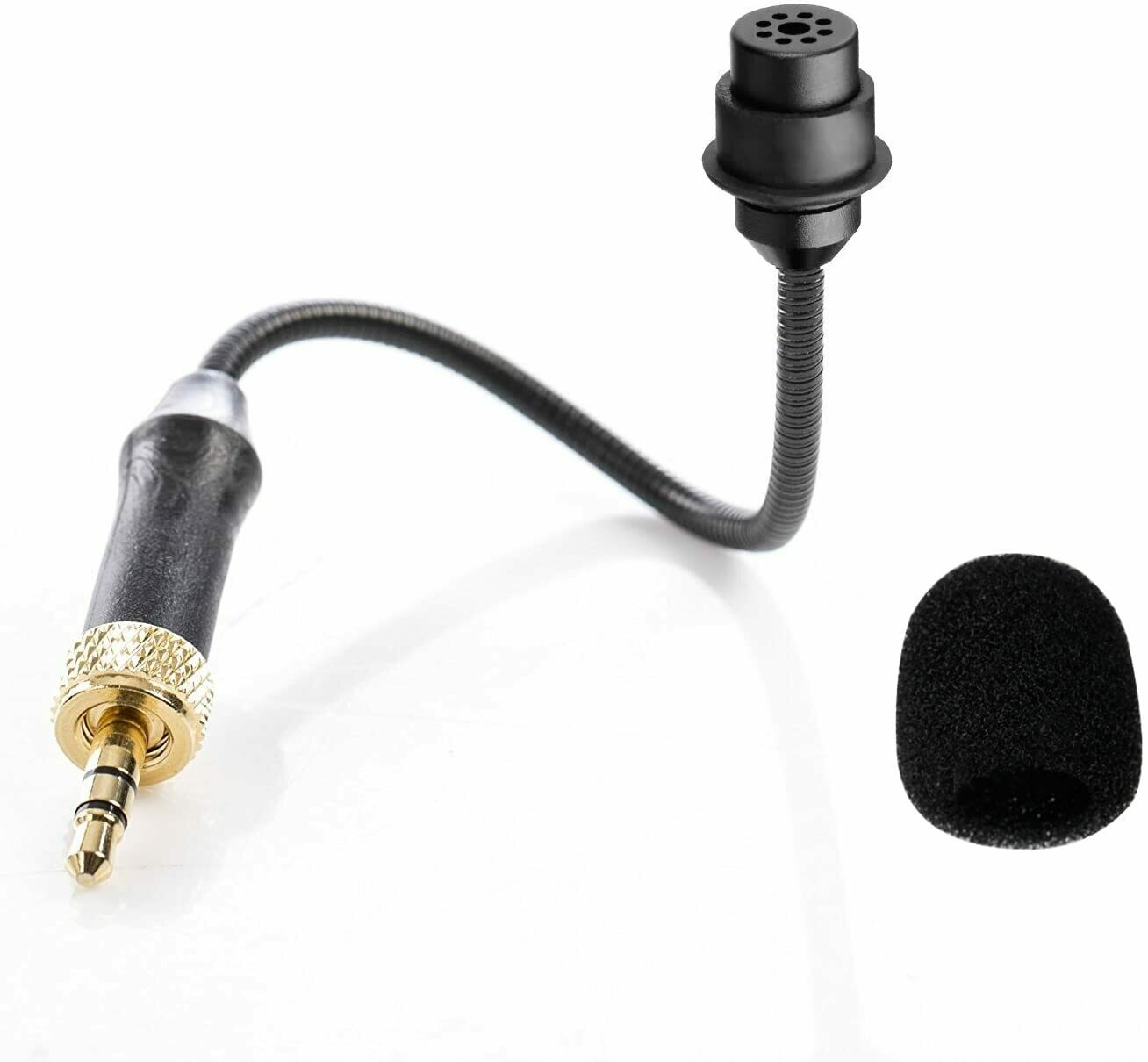 BOYA by-UM2 3.5mm TRS Locking-Type Gooseneck Omnidirectional Flexible Audio Microphone