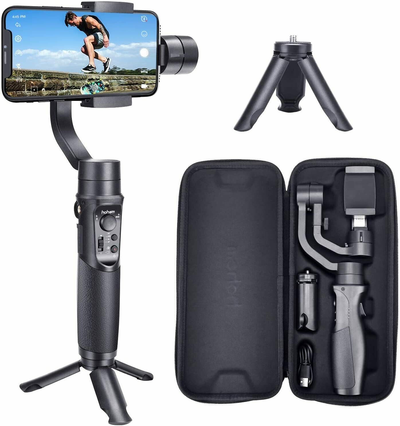 iSteady Mobile Plus, Hohem Smartphone Gimbal 3-Axis Handheld Stabilizer